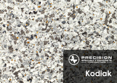 epoxy flake flooring color sample garage decorative concrete precision specialty concrete contractors kodiak