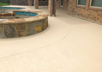 residential pool deck resurfacing with knockdown texture